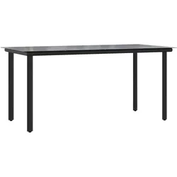 vidaXL, Gartentisch + Balkontisch, Dorlunin (6x Stuhl + Tisch) (160 x 80 x 74 cm)