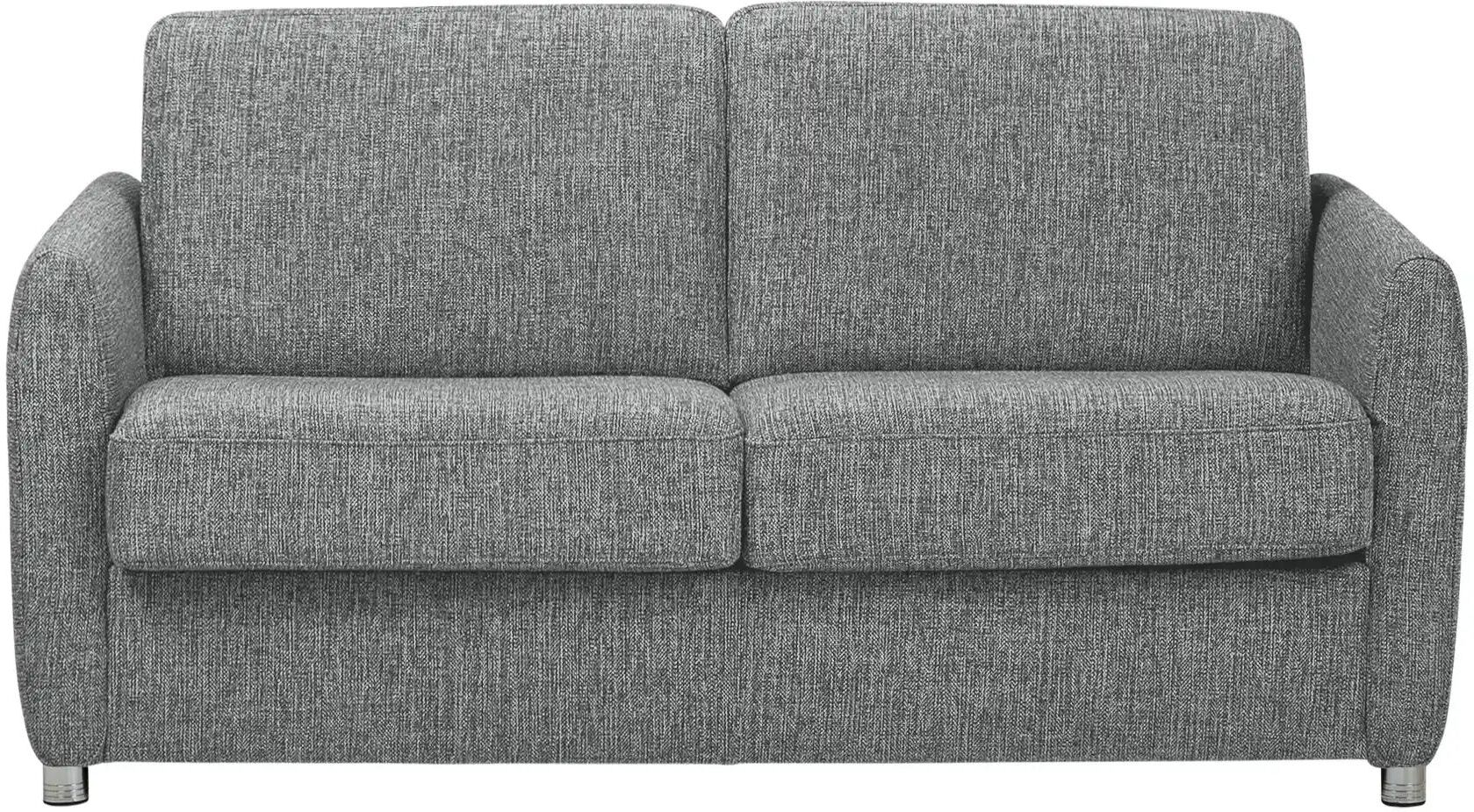 Betty Schlafsofa mit Faltbettfunktion Webstoff Betty ¦ grau ¦ Maße (cm): B: 162