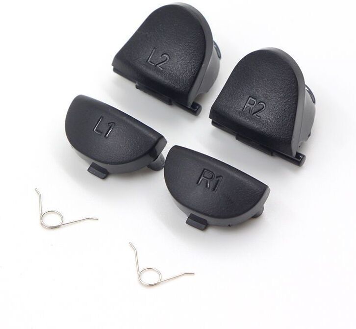 Lisänäppäimet L1 L2 R1 R2 ja jouset musta DualShock v1 PS4
