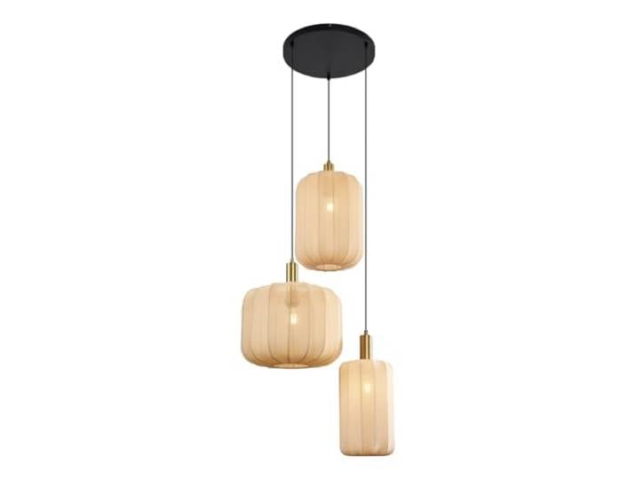 Qazqa japandi lampe suspendue suspension beige rond 64cm Pluni