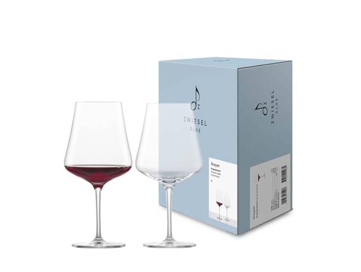 Zwiesel Glas Burgunder Rotweinglas Bouquet (2er-Set), stilvolle Burgundergläser für Rotwein, spülmaschinenfeste Tritan-Kristallgläser, Made in Germany (Art.-Nr. 123738)