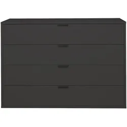 KOMMODE Erna 119x45x87 Anthrazit matt Lack