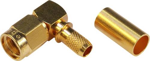 Telegärtner 100024657 100024657 SMA-Reverse-Steckverbinder Stecker, gewinkelt 50Ω 1St.