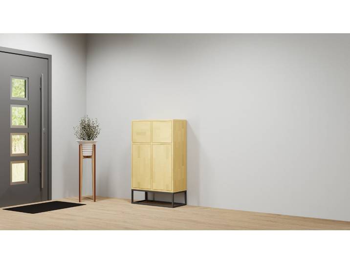Highboard in Buche nach Maß Buche Natur geölt