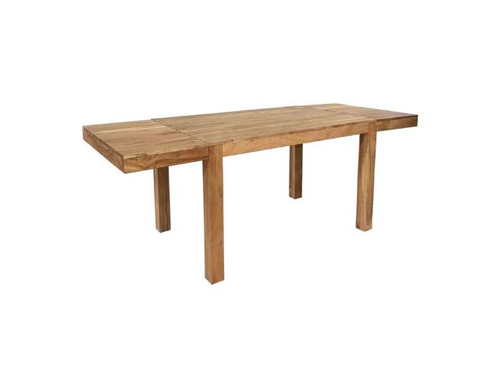 Wohnling Esstisch WL7.837 Esszimmertisch Erweiterbar 120 - 200cm Massivholz Küchentisch (120 cm Massivholz Rechteckig Erweiterbar), Esszimmertisch Groß, Küchentisch Esszimmer Modern