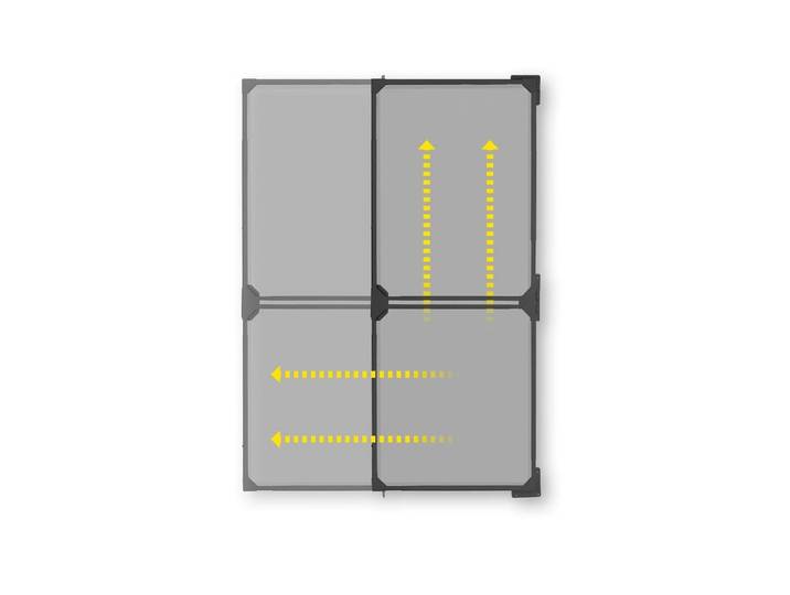 Insektenschutz-Fensterrahmen EASYMAXX, weiß, neutral, B:270cm H:115cm, Insektenschutzgitter, Insektenschutz-Fensterrahmen