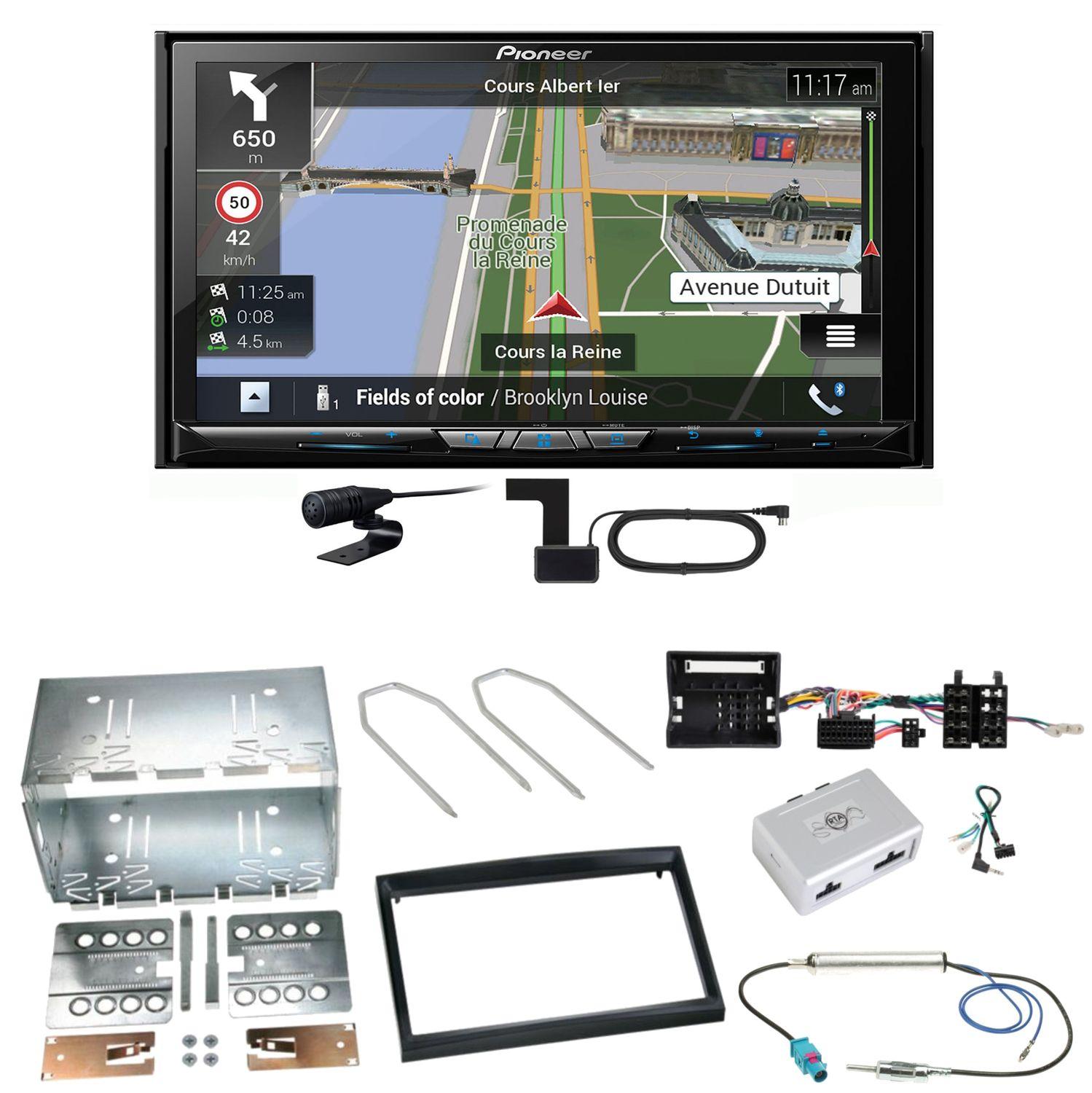 Pioneer AVIC-Z830DAB Navigation USB Einbauset für Citroen C2 C3 Berlingo Jumpy