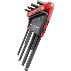 Facom Innen-Sechskant Winkelschraubendreher-Set 3/32 Zoll, 1/8 Zoll, 5/32 Zoll, 3/16 Zoll, 7/32 Zoll, 1/4 Zoll, 5/16 Zoll, 3/8 Zoll 8teilig 83SH.JP8AU