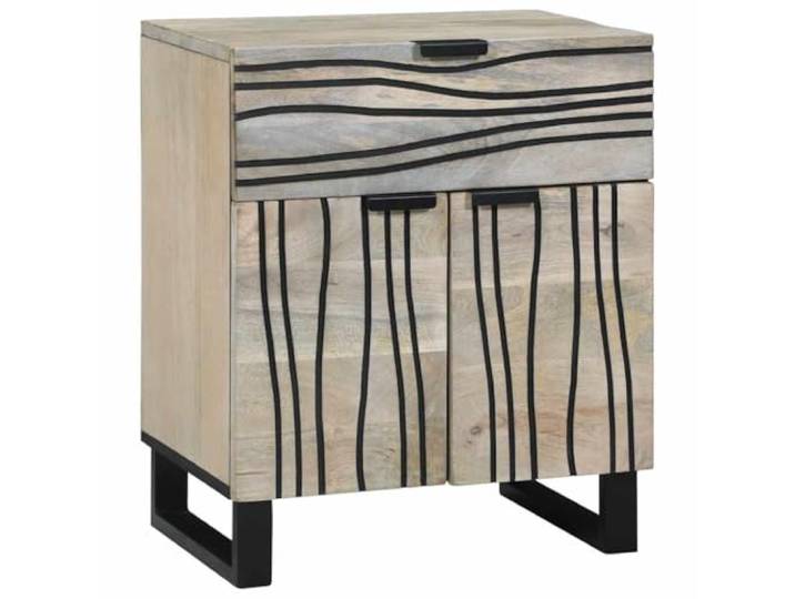 GHVBNMF Nachttisch Weiß 50x33x60 cm Nachtschrank mit Schublade Praktische Ablage für das Schlafzimmer mit geschlossenem Fach und stabiler Standfestigkeit durch robuste Holzbeine.