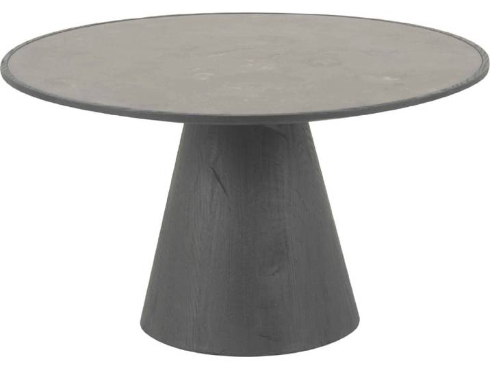 SIGNATURE - Couchtisch aus Eiche und Blaustein L70 cm - MAFRA