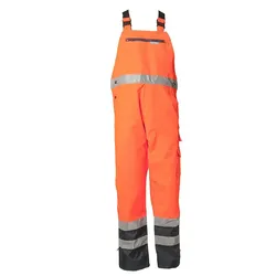 Warnschutz Regenlatzhose "KONTRAST" - M - orange/marine