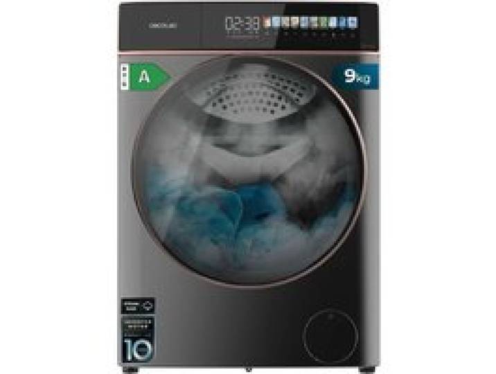 Cecotec Lave-linge 9Kg Chargement Frontal Bolero DressCode 9900 Inverter FullColor Steel A. Finition Acier 1400 Tr/min
