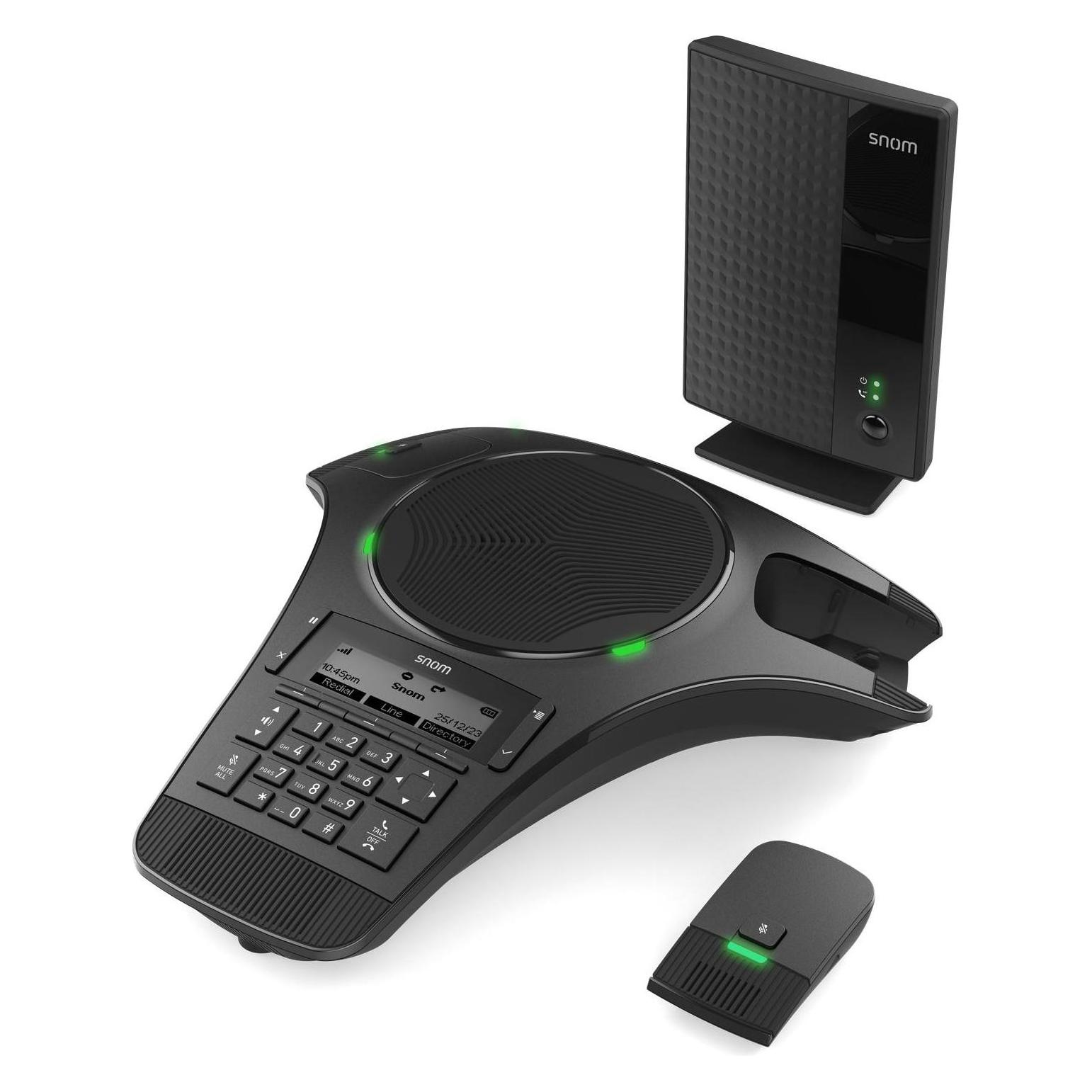 Snom C620 Konferenz Telefon mit 2 drahtlosen Mikrofonen (4617)
