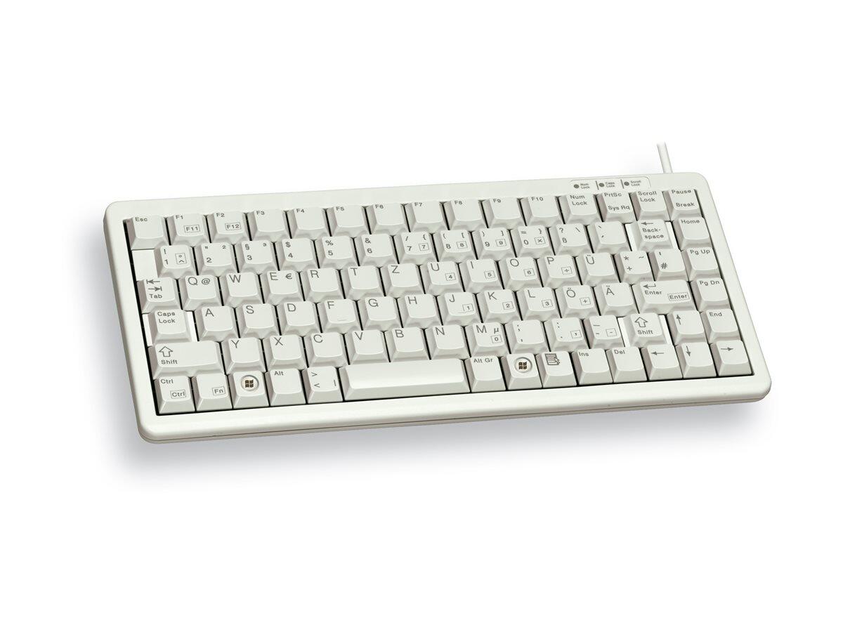 CHERRY G84-4100 kabelgebundene Tastatur - DE-Layout - hellgrau G84-4100LCADE-0