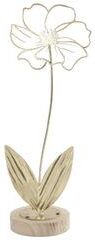 IH Casa Decor Metal Flower Décor On Wooden Base Daisy Gold