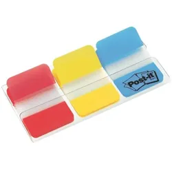 Post-it Index Haftstreifen »Index Strong« 38 x 25,4 mm, rot/gelb/blau rot, 3.8x2.54 cm