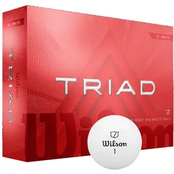 Wilson Golfbälle Triad - 12er Pack, weiss