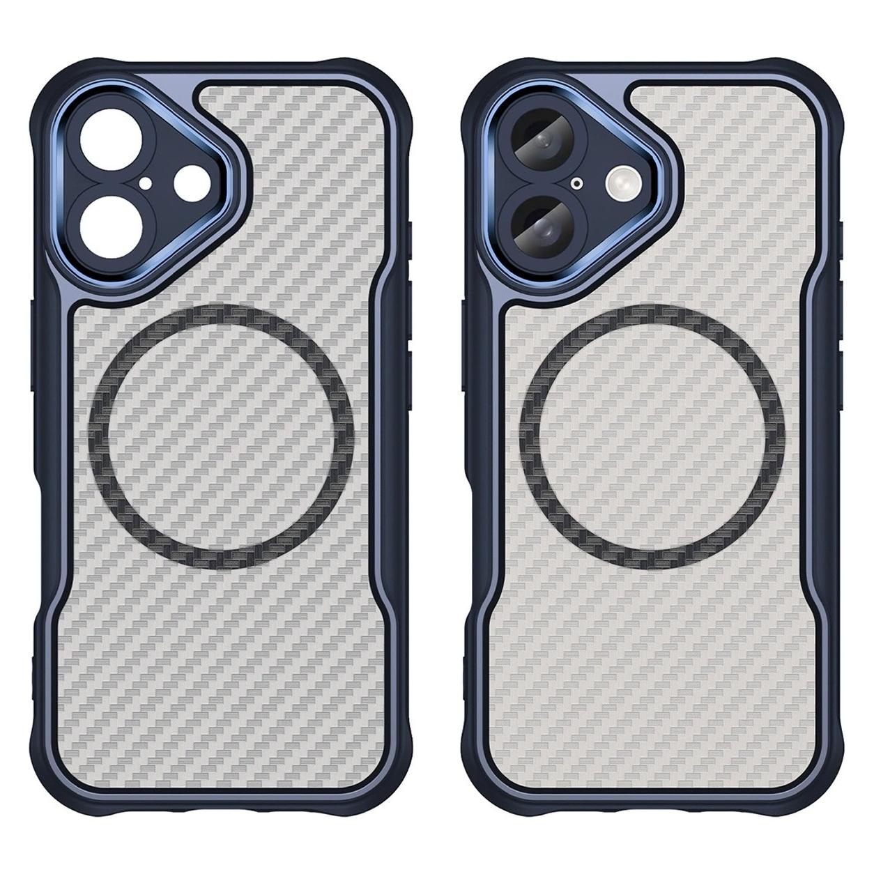 Hurtel Leading Series MagSafe Silicone Case for iPhone 16 Plus - Blue (Apple iPhone 16 Plus) (52378727)