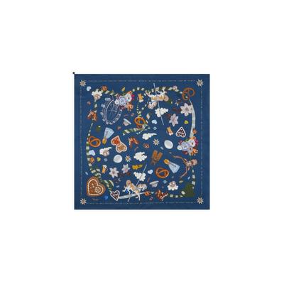 Modetuch CODELLO "Codello Tuch", Damen, blau, Obermaterial: 100% Seide silk., bunt, Modetücher, aus Seide