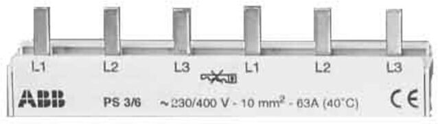 ABB Stotz S&J; Barrette de répartition proM Compact PS3/6 (2CDL231001R1006)
