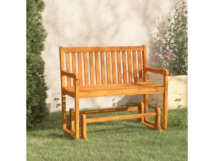 vidaXL Garten-Schaukelbank 110 cm Massivholz Akazie