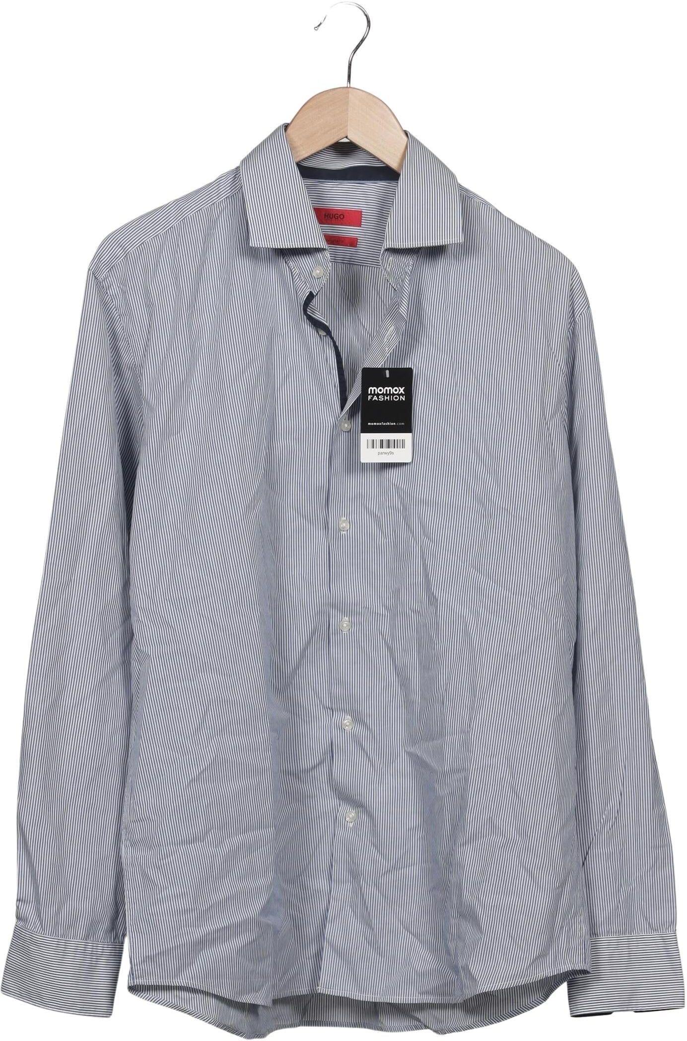 Hugo by Hugo Boss Herren Hemd, Hellblau, Gr. 44, Baumwolle - Second Hand