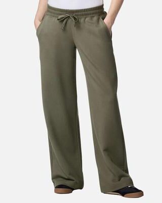 American Apparel FTP00 Women's French Terry Wide Leg Pants in Lieutenant size Large   85/15 cotton/polyester