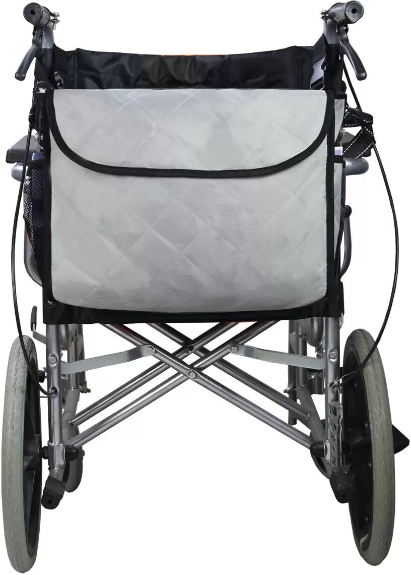 INF Gesteppte Hängeaufbewahrungstasche aus Baumwolle für Rollstühle – wasserabweisend, maschinenwaschbar, ideal für Rollstühle, Grau