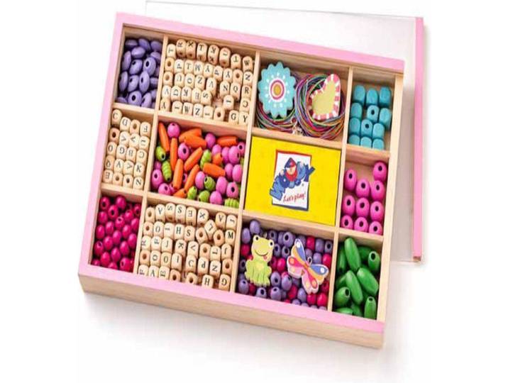 Woody Woody 90211 - Kralendoos - Alfabet - Meerkleurig