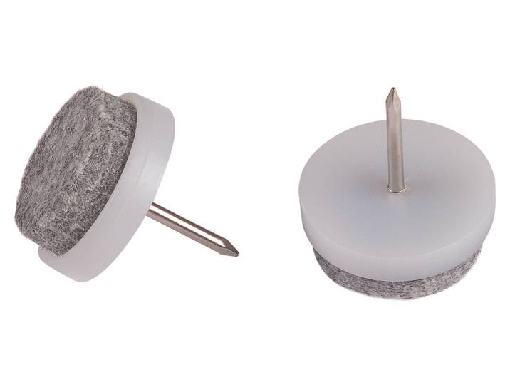 Filzgleiter mit Stift weiss 20mm 16St