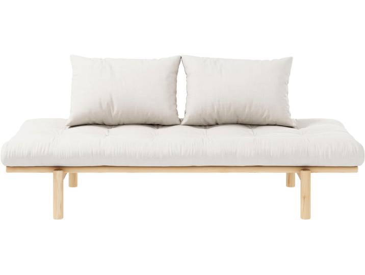 Daybett KARUP DESIGN Pace , beige (natural), B:200cm H:37cm L:200cm, Daybetten, Daybett, aus massiven Kiefernholz, inkl. Futonmatratze