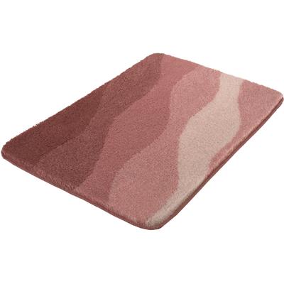 Badematte KLEINE WOLKE "Malena, Badvorleger, Badezimmer Teppich", rosa (hellrosa), H:20mm, Polyacryl, Badematten, Badematte, Badteppich, modernes Wellen Design, Farbverlauf, waschbar