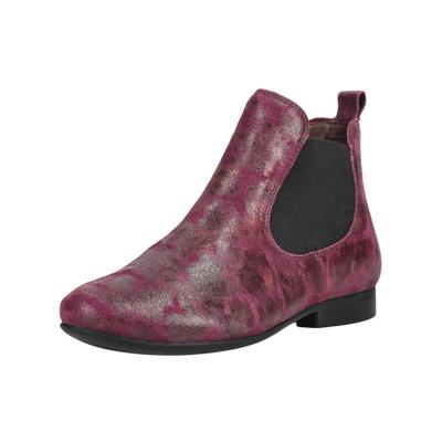 Stiefelette THINK "Think Stiefelette Leder/Textil", Damen, Gr. 39, chianti, Leder, Textil, Schuhe Stiefelette