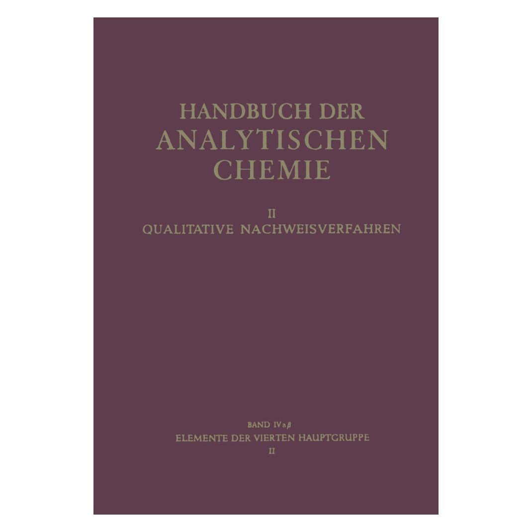 Springer Elemente der Vierten Hauptgruppe (Deutsch, Softcover) (55531547)