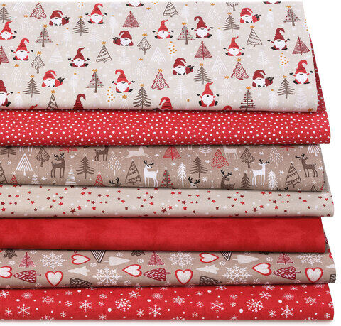 Patchwork- und Quiltpaket "Wichtel", natur-color
