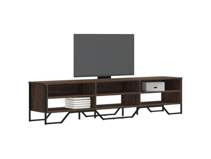 HEFZGDB TV-Schrank Braun Eichen-Optik 180x34x41 cm Holzwerkstoff mit reichlich Stauraum für Multimedia-Geräte, stabile Oberplatte, pflegeleicht und langlebig, modernes TV-Möbel