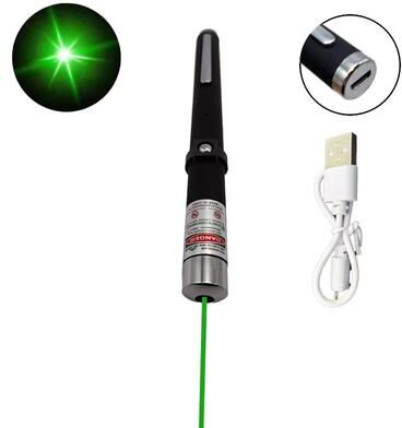 Inspired Finds 2 in 1 Mini Laser Pointer And LED Pet Training Flashlight For Cats And Small Pets usb green