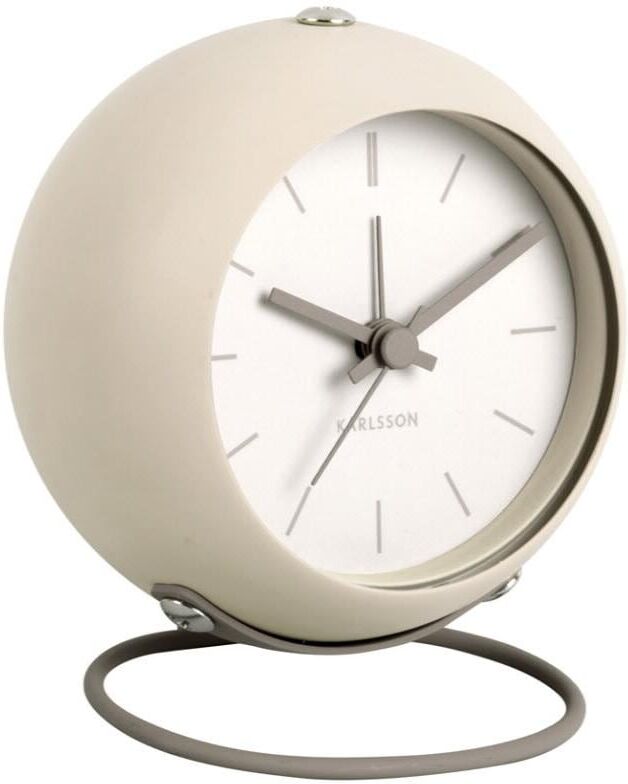 Wecker KARLSSON, beige, Wecker, Wecker beige Einheitsgröße