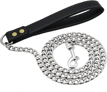 Inspire Picks Gold Stainless Steel Dog Leash Chain Heavy Duty Metal Pet Lead For Small Medium & Large Dogs gold 120cm(4ft)