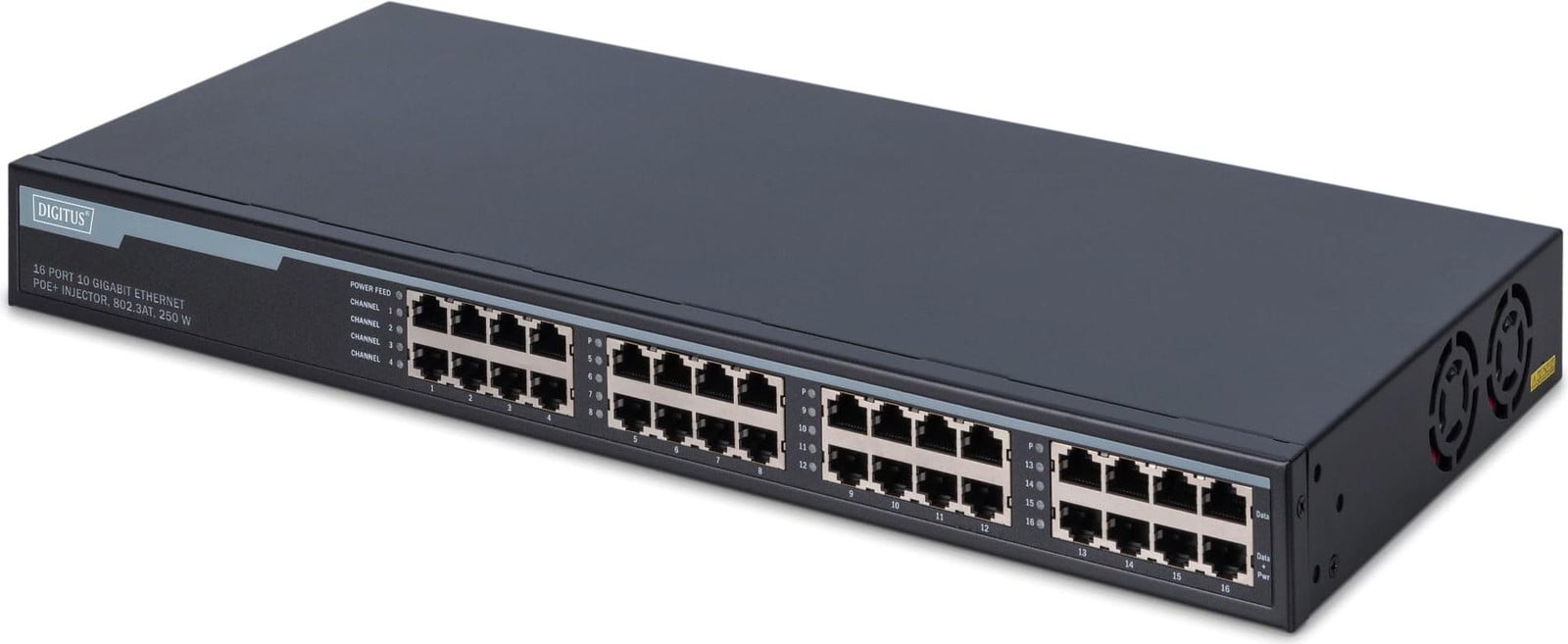 DIGITUS DN-95116 Gigabit PoE-injector met 16 poorten