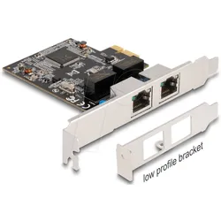 DELOCK 88615 - Netzwerkkarte, PCI Express, 2x Gigabit Ethernet
