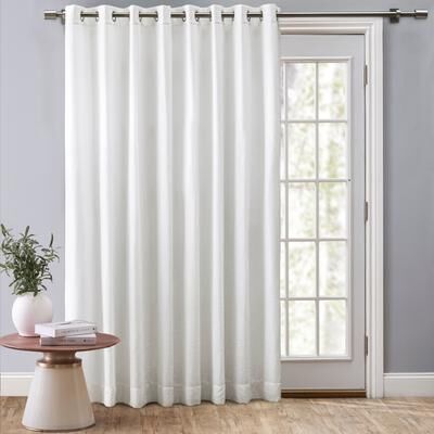 Ricardo New Castle Gorgeous Slubbed Linen Lined Grommet Patio Curtain Panel