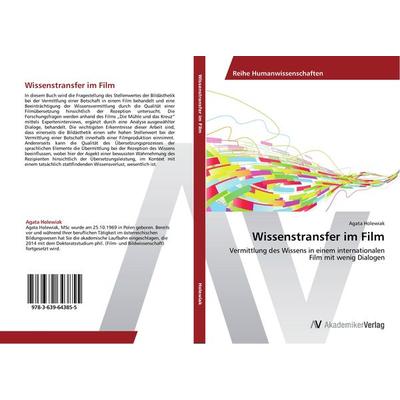 Wissenstransfer im Film, Taschenbuch von Agata Holewiak, AV Akademikerverlag, 978-3-639-64385-5