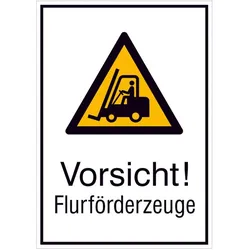 Magni, Sicherheitskennzeichnung, Format 4044589368027 – Warnschild ALU gepr flurfñrderz. 262 x 371