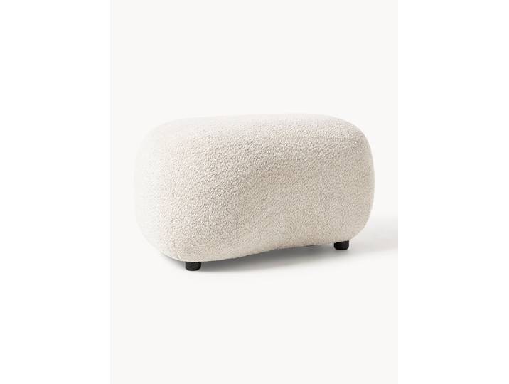 Hocker Alba aus Teddy-Bouclé