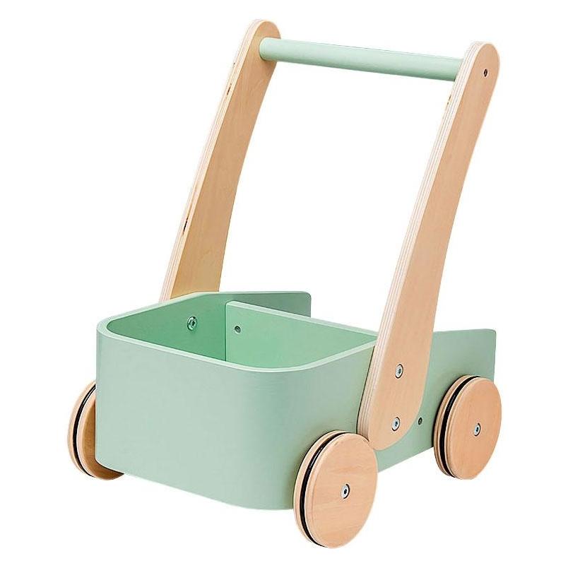 Playwood Grüner Holz-Schubwagen (69898569)