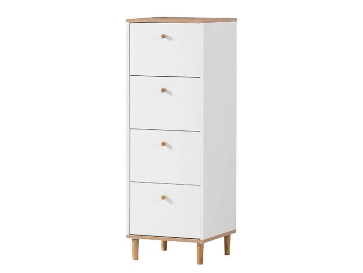 Kommode Hilda - Breite 40 cm 116cm Weiß