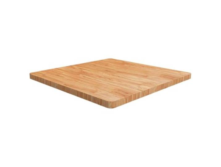 fsahslih Tischplatte Quadratisch 90x90x4cm Massivholz Eiche Hellbraun Veredelte Holzplatte für Esszimmer und Café, langlebige Oberfläche mit Schutzlasur für vielseitige DIY Tischgestelle.