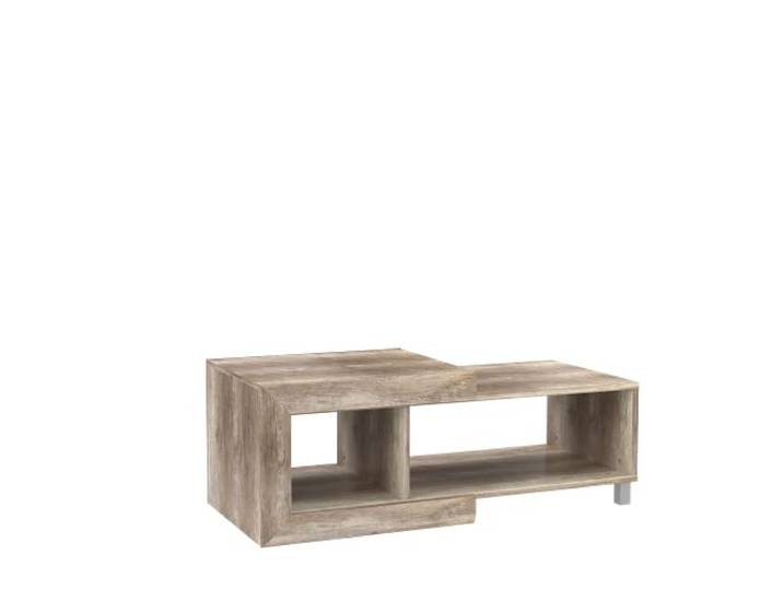 FORTE Genetic Couchtisch, Holzwerkstoff, Eiche Antik, 47 x 128 x 60,2 cm