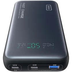 INIU Leopard Power 140W Power Bank (25000 mAh, 140 W), Powerbank, Schwarz